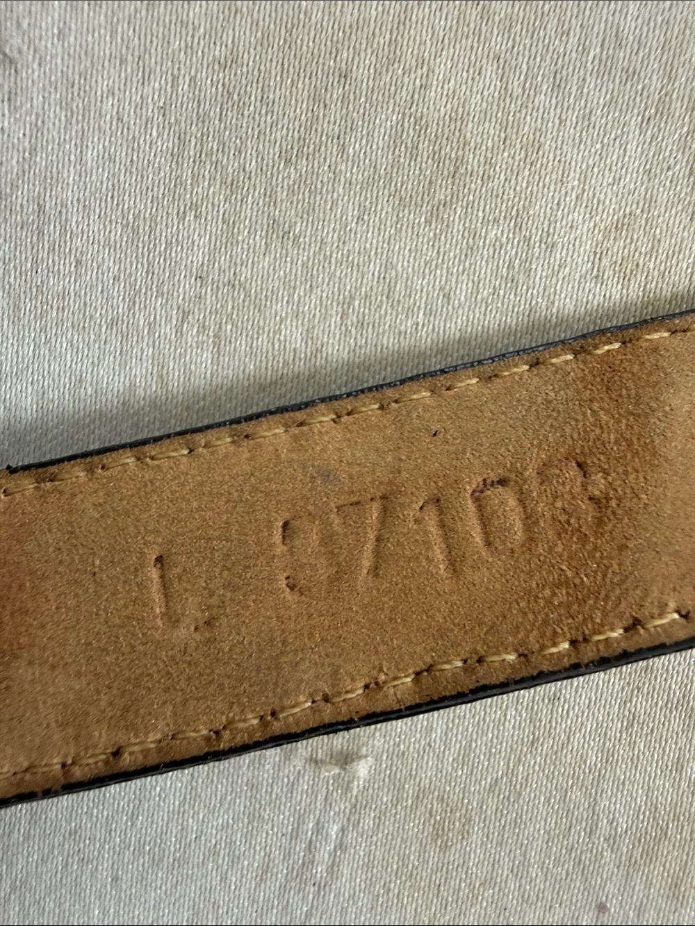 BRIGHTON ladies crocodile embossed, genuine, leather belt large - Picture 5 of 9